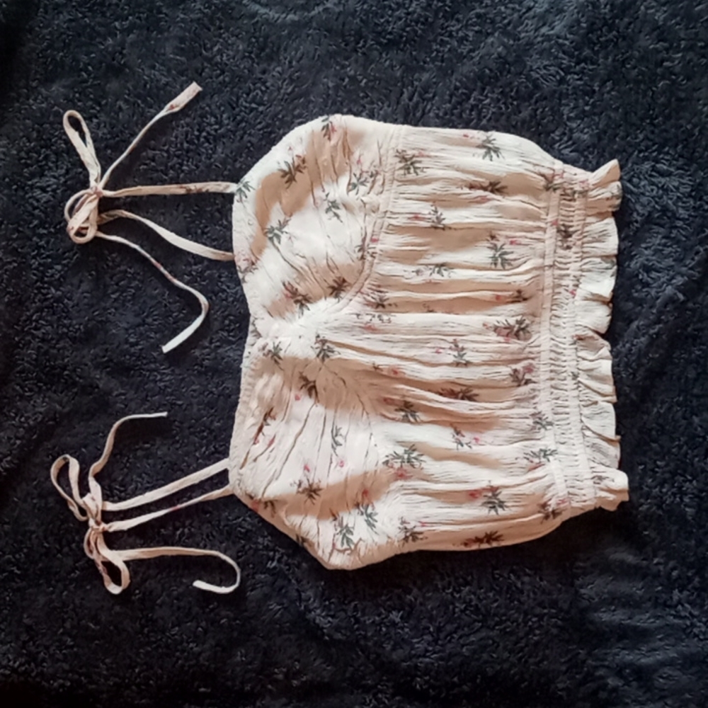 🌸American Eagle Outfitters floral crop top S/P